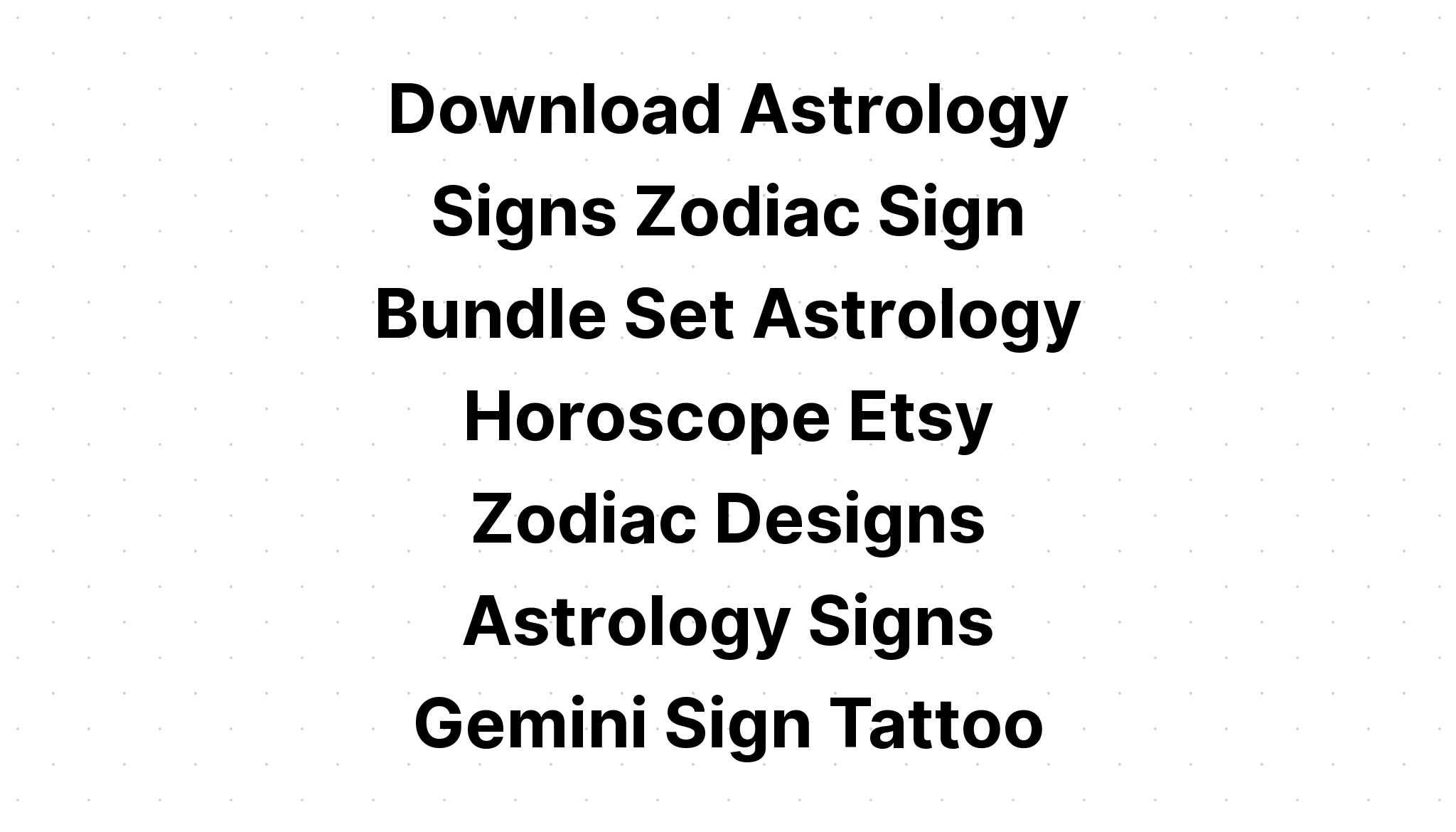 Download Water Signs Zodiac Set SVG File